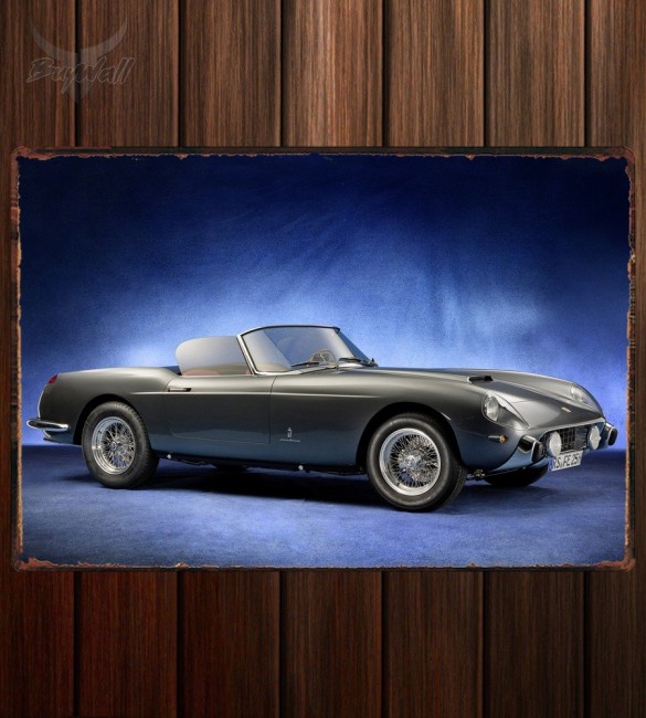 Металлическая табличка Ferrari 250 GT Cabriolet Pinin Farina 256 Металлическая табличка Ferrari 250 GT Cabriolet Pinin Farina 256